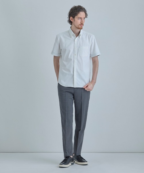 MEN'S BIGI（メンズビギ）の「【COLE HAAN/コール ハーン】別注 サマーサイロフィルウールピンチェックパンツ＜通気性＞（スラックス・メンズ・グレー/ネイビー・04/03/02/01）」の6枚目の写真