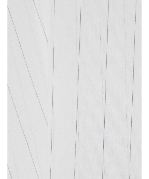 MIDIUMISOLID(ミディウミソリッド)の「MIDIUMISOLID Men’s シアーストライプジャケット(ダウンジャケット/コート・メンズ・ブラック/オフホワイト・48)」の4枚目の写真