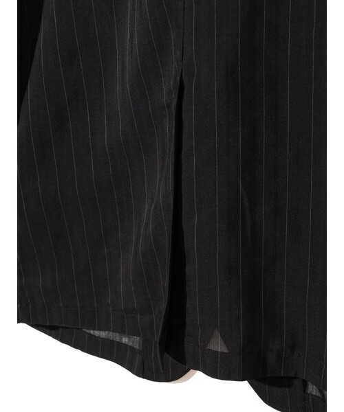 MIDIUMISOLID(ミディウミソリッド)の「MIDIUMISOLID Men’s シアーストライプジャケット(ダウンジャケット/コート・メンズ・ブラック/オフホワイト・48)」の20枚目の写真