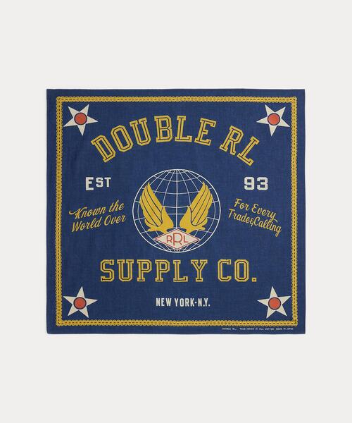 RRL(ダブル アール エル)の「ロゴ コットン バンダナ(バンダナ/スカーフ・メンズ・マルチ・ONE)」の1枚目の写真