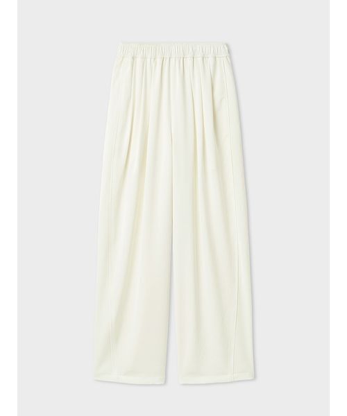 MIESROHE（ミースロエ）の「【洗える・接触冷感・UVカット】リサイクルサテンギャザーバレルパンツ（その他パンツ・レディース・ブラック/ホワイト/ブラウン・0/1）」の5枚目の写真