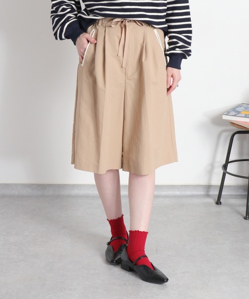 cepo(セポ)の「〈セットアップ対応〉撥水・UV・ウォッシャブル グログランショートパンツ(その他パンツ・レディース・ベージュ/ブラック/グレー・M)」の15枚目の写真