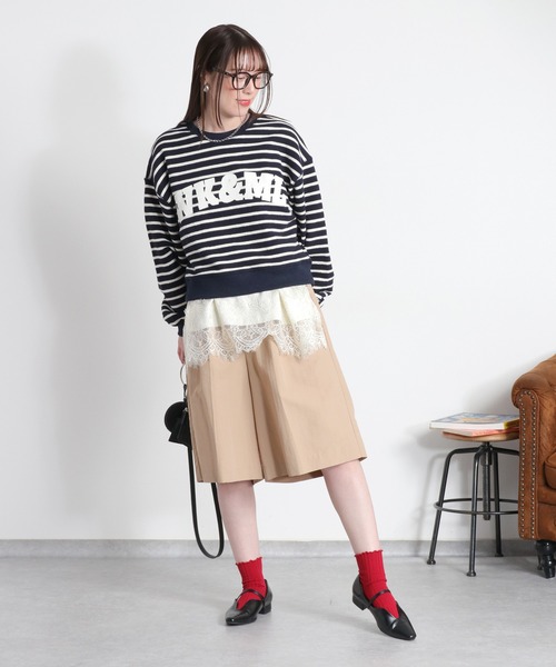 cepo(セポ)の「〈セットアップ対応〉撥水・UV・ウォッシャブル グログランショートパンツ(その他パンツ・レディース・ベージュ/ブラック/グレー・M)」の9枚目の写真