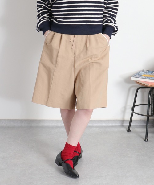 cepo(セポ)の「〈セットアップ対応〉撥水・UV・ウォッシャブル グログランショートパンツ(その他パンツ・レディース・ベージュ/ブラック/グレー・M)」の21枚目の写真