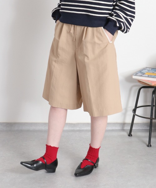 cepo(セポ)の「〈セットアップ対応〉撥水・UV・ウォッシャブル グログランショートパンツ(その他パンツ・レディース・ベージュ/ブラック/グレー・M)」の17枚目の写真