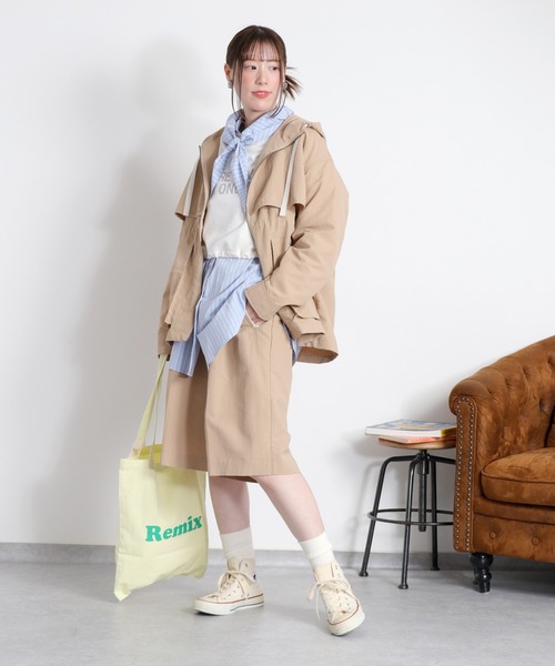 cepo(セポ)の「〈セットアップ対応〉撥水・UV・ウォッシャブル グログランショートパンツ(その他パンツ・レディース・ベージュ/ブラック/グレー・M)」の8枚目の写真