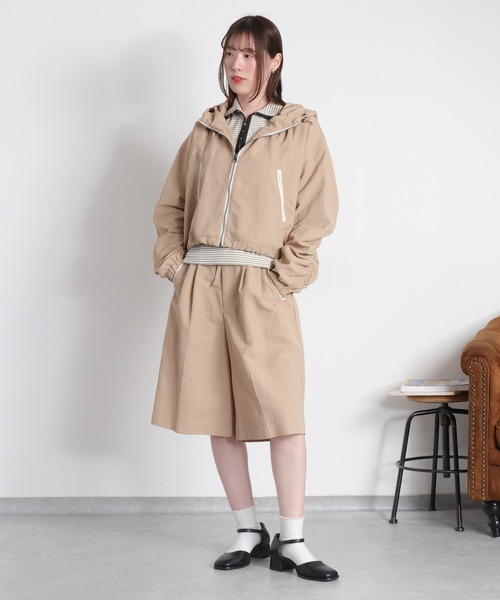 cepo(セポ)の「〈セットアップ対応〉撥水・UV・ウォッシャブル グログランショートパンツ(その他パンツ・レディース・ベージュ/ブラック/グレー・M)」の13枚目の写真