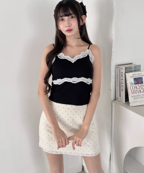 Loueme(ルエム)の「ヴィンテージレースブラキャミソール(キャミソール・レディース・イエロー/ホワイト系その他/ホワイト/ブラック/ブラック系その他/グレー・FREE)」の18枚目の写真