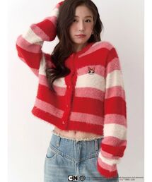 CALNAMUR | 【パワーパフ ガールズ】カラーボーダーニットカーデ(カーディガン/ボレロ)