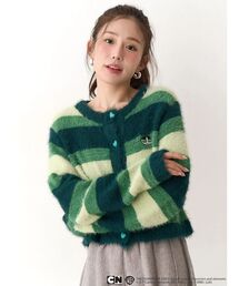 CALNAMUR（カルナムール）の「【パワーパフ ガールズ】カラーボーダーニットカーデ（カーディガン/ボレロ）」