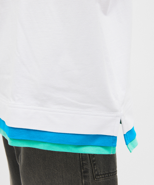 Champion(チャンピオン)の「CHAMPION / チャンピオン for JOURNAL STANDARD 3 レイヤード 半袖 Tシャツ(Tシャツ/カットソー・メンズ・ネイビー/ホワイト/ブラック/カーキ・MEDIUM/LARGE)」の21枚目の写真