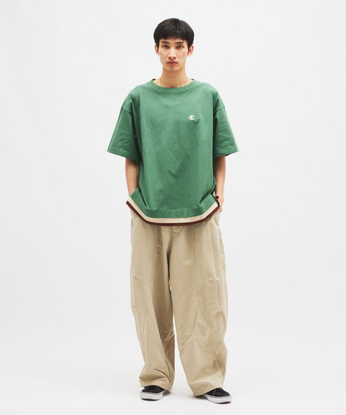 Champion(チャンピオン)の「CHAMPION / チャンピオン for JOURNAL STANDARD 3 レイヤード 半袖 Tシャツ(Tシャツ/カットソー・メンズ・ネイビー/ホワイト/ブラック/カーキ・MEDIUM/LARGE)」の17枚目の写真