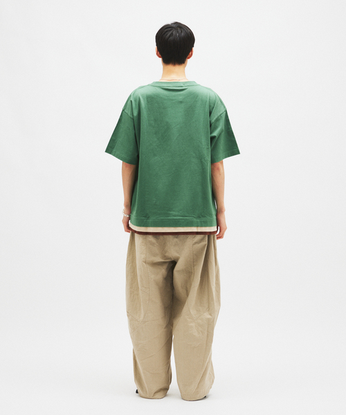 Champion(チャンピオン)の「CHAMPION / チャンピオン for JOURNAL STANDARD 3 レイヤード 半袖 Tシャツ(Tシャツ/カットソー・メンズ・ネイビー/ホワイト/ブラック/カーキ・MEDIUM/LARGE)」の6枚目の写真