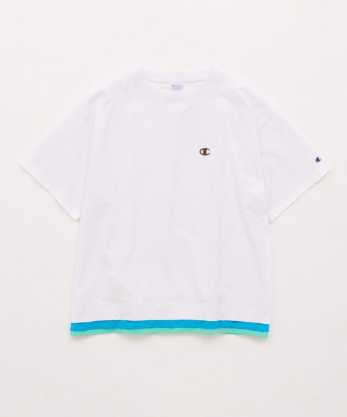 Champion(チャンピオン)の「CHAMPION / チャンピオン for JOURNAL STANDARD 3 レイヤード 半袖 Tシャツ(Tシャツ/カットソー・メンズ・ネイビー/ホワイト/ブラック/カーキ・MEDIUM/LARGE)」の2枚目の写真