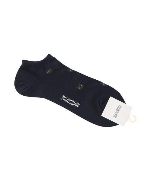 MACKINTOSH PHILOSOPHY（ﾏｯｷﾝﾄｯｼｭ ﾌｨﾛｿﾌｨｰ）の「キャット アンクレット カジュアルソックス（ソックス/靴下・メンズ・イエロー系その他3/ブルー系その他7/グレー系その他・FREE）」の2枚目の写真