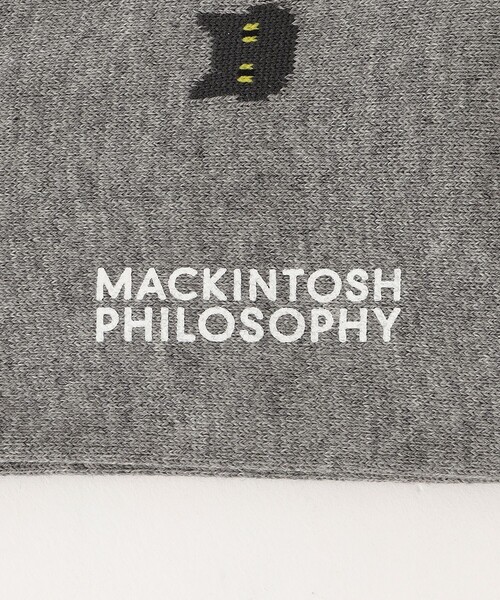 MACKINTOSH PHILOSOPHY（ﾏｯｷﾝﾄｯｼｭ ﾌｨﾛｿﾌｨｰ）の「キャット アンクレット カジュアルソックス（ソックス/靴下・メンズ・イエロー系その他3/ブルー系その他7/グレー系その他・FREE）」の6枚目の写真