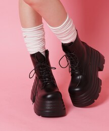 cs T&P（シーエスティーアンドピー）の「厚底レースアップ（ブーツ）」