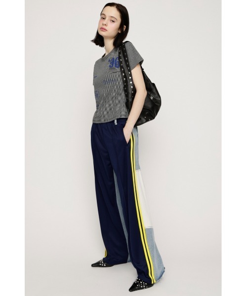 SLY(スライ)の「JERSEY DOCKING PT ジャージードッキングパンツ 春服(スラックス・レディース・ネイビー/ブラウン・FREE)」の9枚目の写真