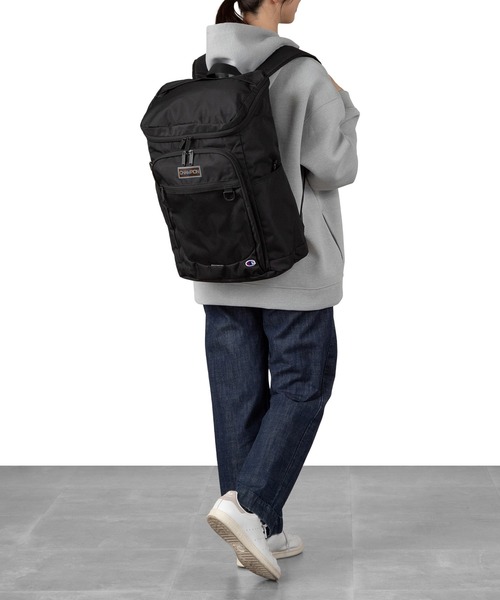 Champion（チャンピオン）の「チャンピオン リュックサック ボックス型 通学 68892（バックパック/リュック・レディース・オレンジ/パープル/アイボリー・FREE）」の9枚目の写真