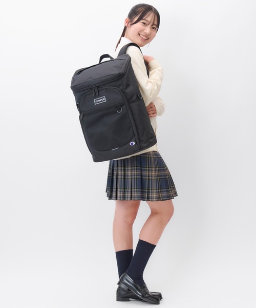 Champion(チャンピオン)の「チャンピオン リュックサック ボックス型 通学 68892(バックパック/リュック・レディース・オレンジ/パープル/アイボリー・FREE)」の13枚目の写真