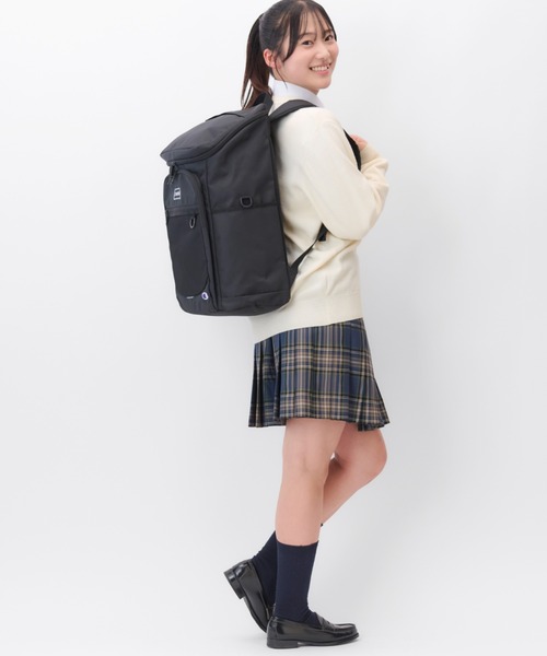 Champion(チャンピオン)の「チャンピオン リュックサック ボックス型 通学 68892(バックパック/リュック・レディース・オレンジ/パープル/アイボリー・FREE)」の14枚目の写真