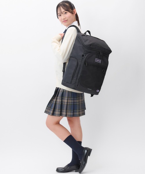 Champion(チャンピオン)の「チャンピオン リュックサック ボックス型 通学 68892(バックパック/リュック・レディース・オレンジ/パープル/アイボリー・FREE)」の15枚目の写真