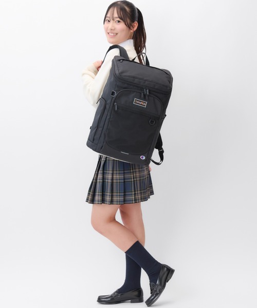 Champion(チャンピオン)の「チャンピオン リュックサック ボックス型 通学 68892(バックパック/リュック・レディース・オレンジ/パープル/アイボリー・FREE)」の19枚目の写真