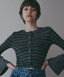 BAYFLOW | 【EF(エフ)】袖フリルボーダーニット（WOMEN）(ニット/セーター)