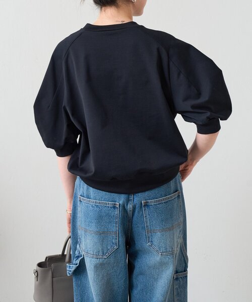 BEARDSLEY（ビアズリー）の「ランタンスリーブTee（Tシャツ/カットソー・レディース・ライトグレー/ブラック・FREE）」の12枚目の写真