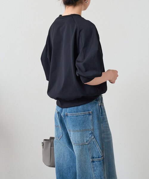 BEARDSLEY（ビアズリー）の「ランタンスリーブTee（Tシャツ/カットソー・レディース・ライトグレー/ブラック・FREE）」の13枚目の写真