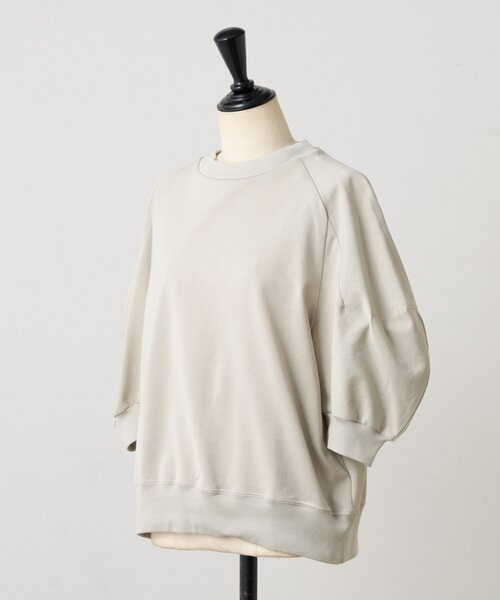 BEARDSLEY（ビアズリー）の「ランタンスリーブTee（Tシャツ/カットソー・レディース・ライトグレー/ブラック・FREE）」の15枚目の写真