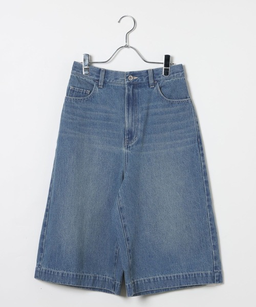 LEPSIM（レプシィム）の「デニムハーフパンツ　638897（デニムパンツ・レディース・インディゴブルー/ブラック・FREE）」の4枚目の写真