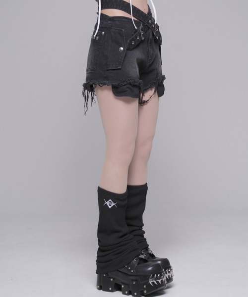 REFLEM(レフレム)の「『REFLEM/レフレム』クロスベルトデニムショーツ(デニムパンツ・レディース・グレー/ブラック・M/S)」の17枚目の写真