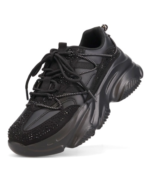 ORiental TRaffic（オリエンタルトラフィック）の「ラインストーン 厚底 スニーカー /OT3792（スニーカー・レディース・ブラック/ベージュ・36/41/40/39/38/37）」の6枚目の写真