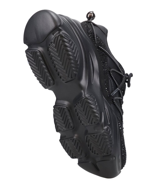 ORiental TRaffic（オリエンタルトラフィック）の「ラインストーン 厚底 スニーカー /OT3792（スニーカー・レディース・ブラック/ベージュ・36/41/40/39/38/37）」の7枚目の写真