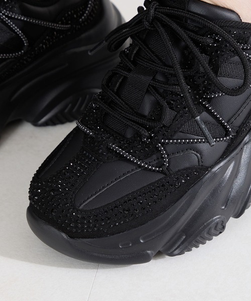 ORiental TRaffic（オリエンタルトラフィック）の「ラインストーン 厚底 スニーカー /OT3792（スニーカー・レディース・ブラック/ベージュ・36/41/40/39/38/37）」の12枚目の写真