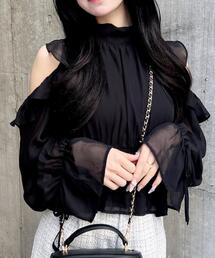 INGNI（イング）の「2Wayリボン肩あきフリルブラウス（シャツ/ブラウス）」