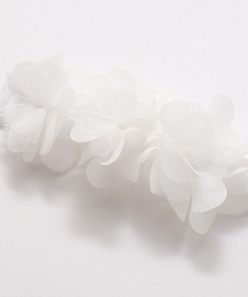 SLAP SLIP BABY(スラップスリップベビー)の「ふわふわフラワー+レースリボンヘアカチューム2点セットベビー(その他ベビー用品・キッズ・ホワイト/ピンク/ブルー・FREE)」の14枚目の写真