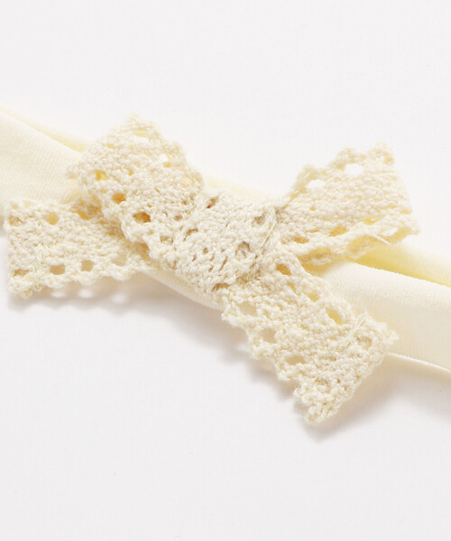 SLAP SLIP BABY(スラップスリップベビー)の「ふわふわフラワー+レースリボンヘアカチューム2点セットベビー(その他ベビー用品・キッズ・ホワイト/ピンク/ブルー・FREE)」の8枚目の写真