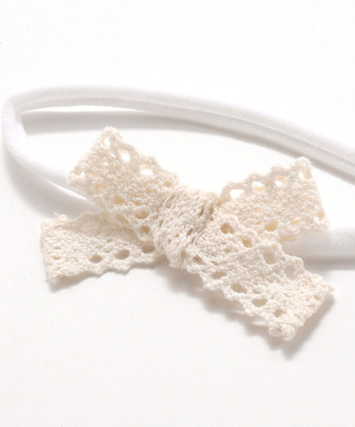 SLAP SLIP BABY(スラップスリップベビー)の「ふわふわフラワー+レースリボンヘアカチューム2点セットベビー(その他ベビー用品・キッズ・ホワイト/ピンク/ブルー・FREE)」の12枚目の写真