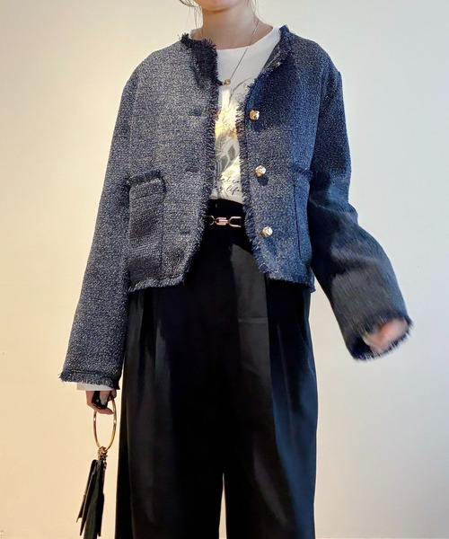 mysty woman(ミスティウーマン)の「ガーデンフラワーLSTEE 659253(Tシャツ/カットソー・レディース・オフホワイト/チャコールグレー/ベージュ・FREE)」の20枚目の写真