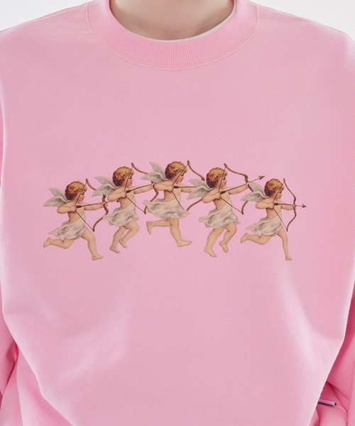 WISH FOR EVER(ウィッシュフォーエバー)の「【 3color / 3size 】IMPACT ANGELS PRINT SWEAT PULLOVER(Tシャツ/カットソー・メンズ・ピンク/グリーン系その他/ブラック・SMALL/MEDIUM/LARGE)」の10枚目の写真