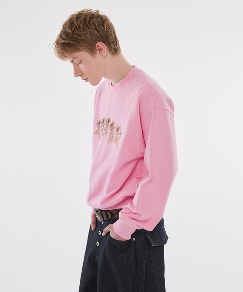 WISH FOR EVER(ウィッシュフォーエバー)の「【 3color / 3size 】IMPACT ANGELS PRINT SWEAT PULLOVER(Tシャツ/カットソー・メンズ・ピンク/グリーン系その他/ブラック・SMALL/MEDIUM/LARGE)」の7枚目の写真