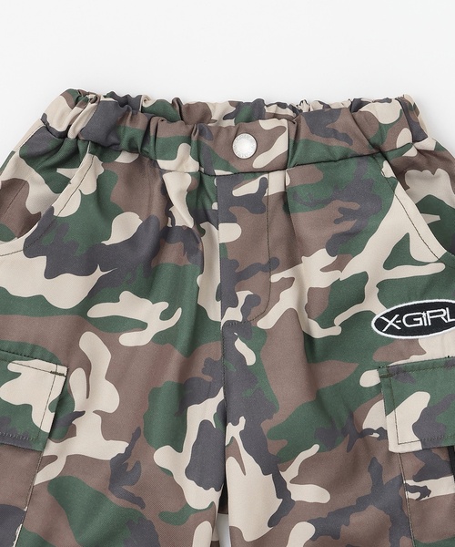 X-girl Stages(エックスガールステージス)の「2WAY カーゴパンツ(カーゴパンツ・キッズ・ピンク/ブラック・140cm/130cm/110cm/120cm/100cm)」の4枚目の写真