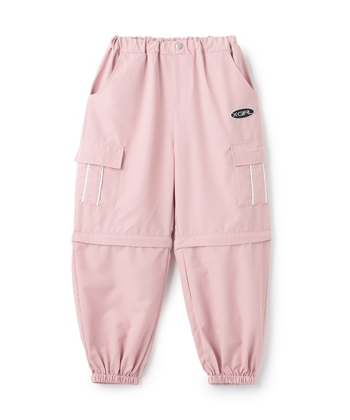 X-girl Stages(エックスガールステージス)の「2WAY カーゴパンツ(カーゴパンツ・キッズ・ピンク/ブラック・140cm/130cm/110cm/120cm/100cm)」の15枚目の写真