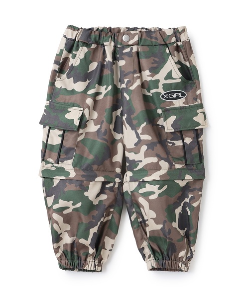 X-girl Stages(エックスガールステージス)の「2WAY カーゴパンツ(カーゴパンツ・キッズ・ピンク/ブラック・140cm/130cm/110cm/120cm/100cm)」の16枚目の写真