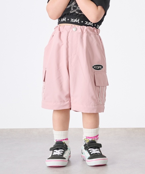 X-girl Stages(エックスガールステージス)の「2WAY カーゴパンツ(カーゴパンツ・キッズ・ピンク/ブラック・140cm/130cm/110cm/120cm/100cm)」の17枚目の写真