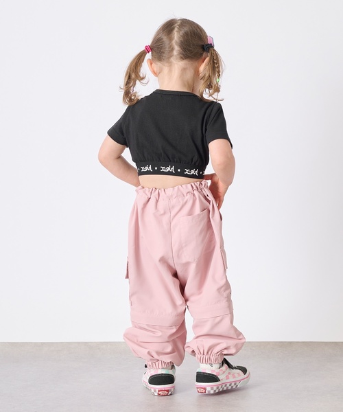 X-girl Stages(エックスガールステージス)の「2WAY カーゴパンツ(カーゴパンツ・キッズ・ピンク/ブラック・140cm/130cm/110cm/120cm/100cm)」の20枚目の写真