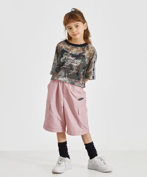 X-girl Stages(エックスガールステージス)の「2WAY カーゴパンツ(カーゴパンツ・キッズ・ピンク/ブラック・140cm/130cm/110cm/120cm/100cm)」の22枚目の写真