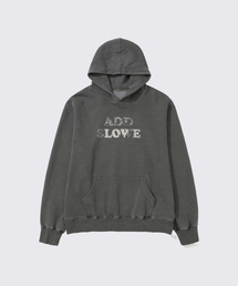 Vintage Washed LOVE Hoodie [Charcoal]